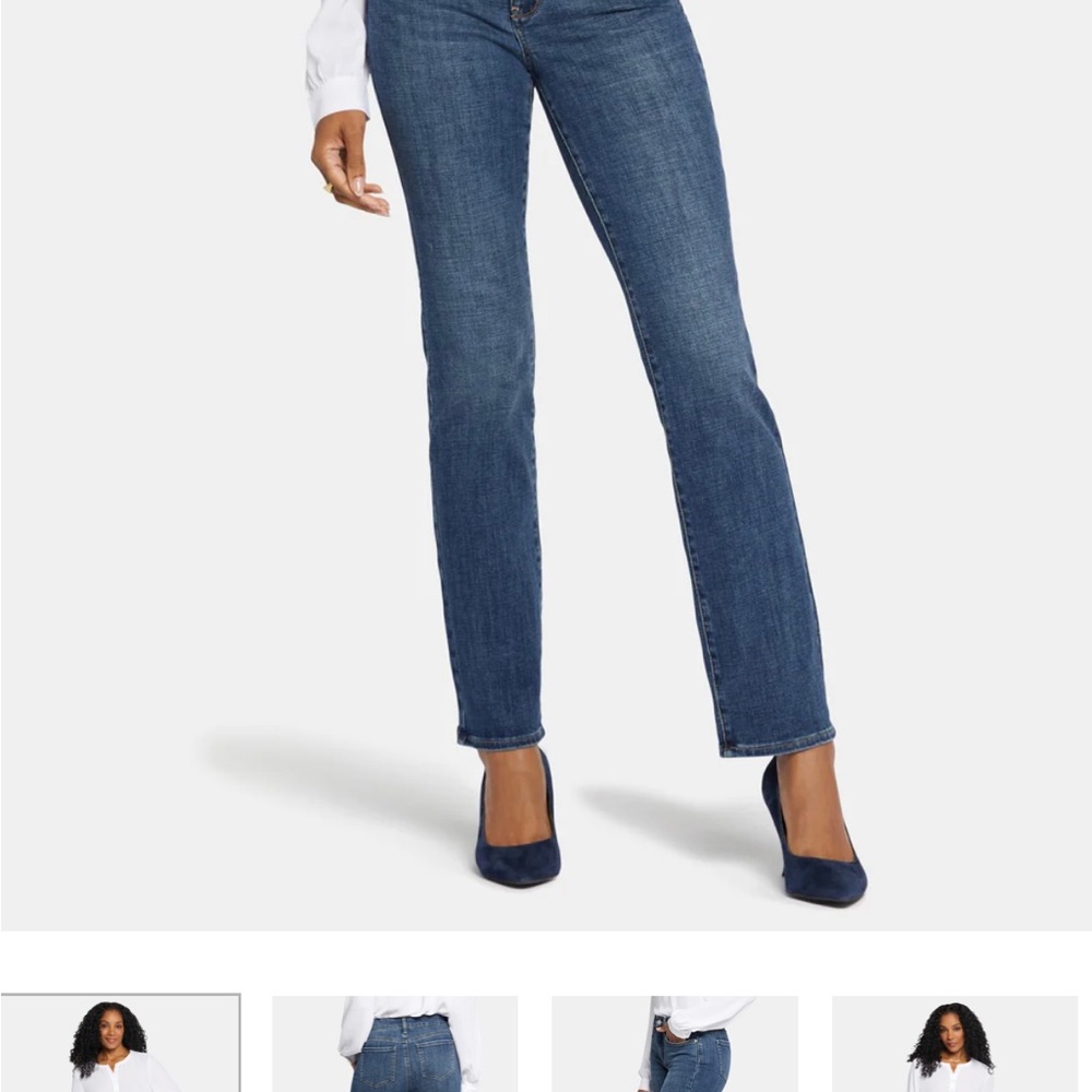 NYDJ Marilyn Straight Jeans. Size 6. Dark Wash NWOT - Picture 5 of 5